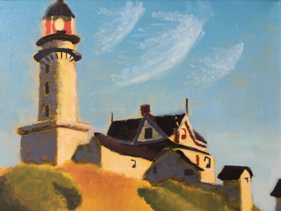 ^ "Lighthouse at Two Lights" Reproduction Oil Painting (Edward Hopper) by Christian Y. - 3rd grade